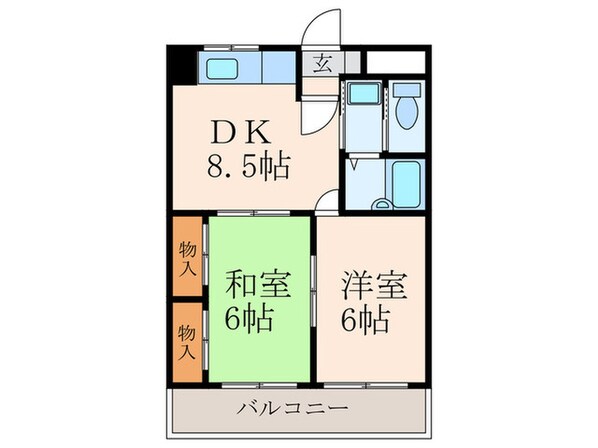 シティハイツ三郎丸の物件間取画像